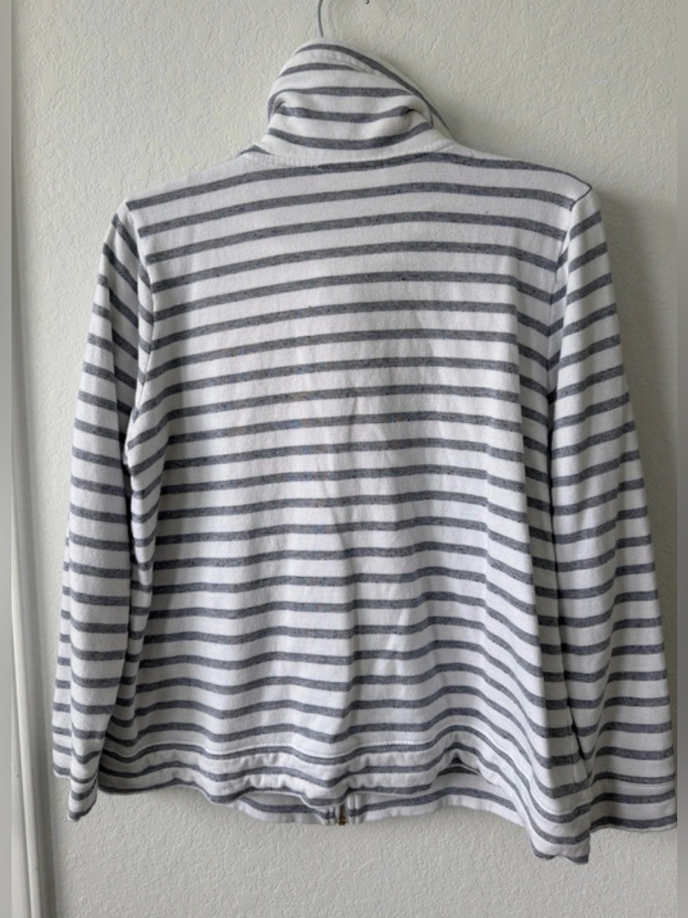 Striped Zip-Front Women’s Jacket - Picture 2 of 4